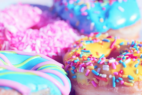 Food, Doughnut, Close-Up, Sweets, HD wallpaper HD wallpaper