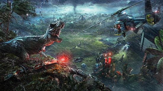 Videospiel, Jurassic World: Evolution, HD-Hintergrundbild HD wallpaper