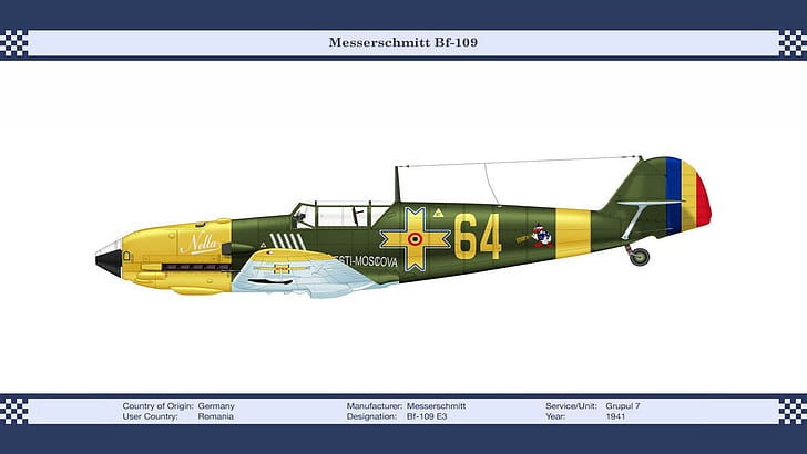 Messerschmitt Bf-109, military, aircraft, other, aircraft planes, HD wallpaper