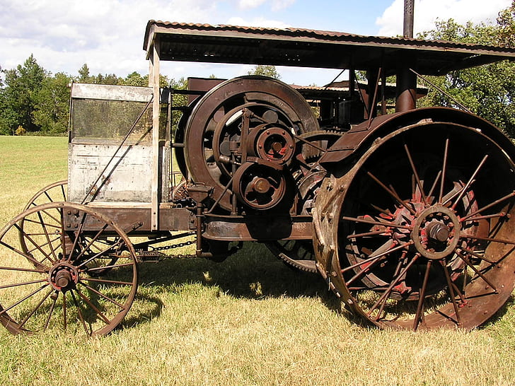 old tractor HD, vehicles, old, tractor, HD wallpaper