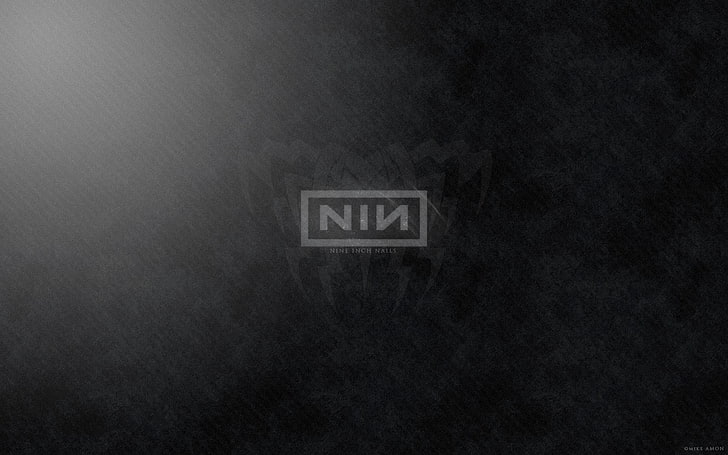 Logo Nin, chiodi da nove pollici, sfondo, font, nome, grafica, Sfondo HD