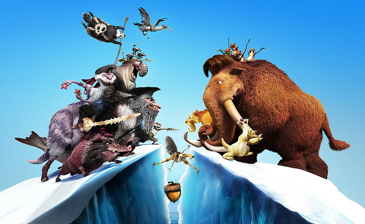 Ice Age: Continental Drift, Ice Age poster, Cartoons, Ice Age, Scrat, 2012, ice age 4, continental drift, ice age continental drift, HD wallpaper