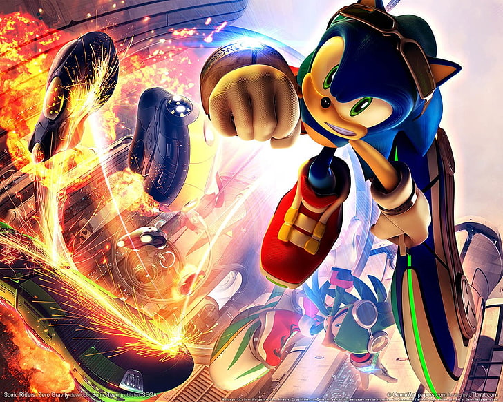 Sonic, Sonic Riders: Zero Gravity, Jet the Hawk, Sonic the Hedgehog, HD wallpaper