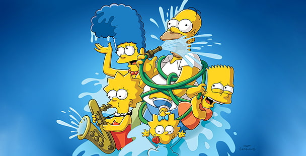 Les Simpsons, dessin animé, série télévisée, Fond d'écran HD HD wallpaper