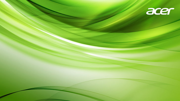 Acer logo, verde, papel de parede, poupador, Acer, HD papel de parede