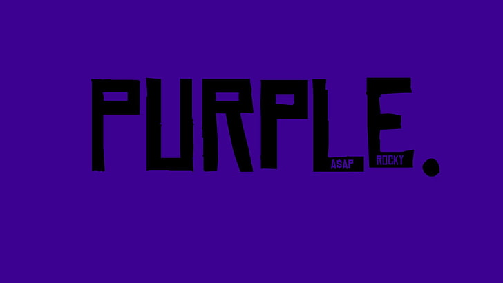 Fondo de pantalla de Purple Asap Rocky, púrpura, Fondo de pantalla HD