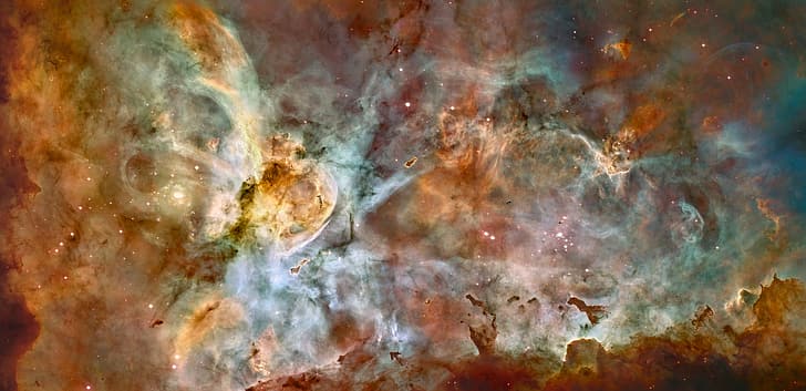 Hubble, Nebula, The Milky Way, NGC 3372, Carina Nebula, HD wallpaper