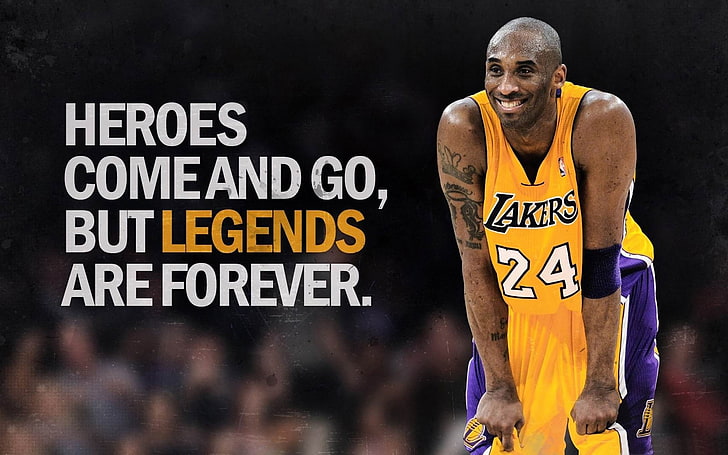 Lakers Kobe Bryant Legends Sports Wallpapers Kobe Bryant With Text Overlay Hd Wallpaper Wallpaperbetter