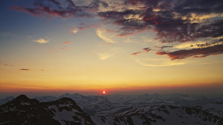 ภูมิทัศน์ธรรมชาติแสงแดดท้องฟ้าเมฆภูเขา, วอลล์เปเปอร์ HD