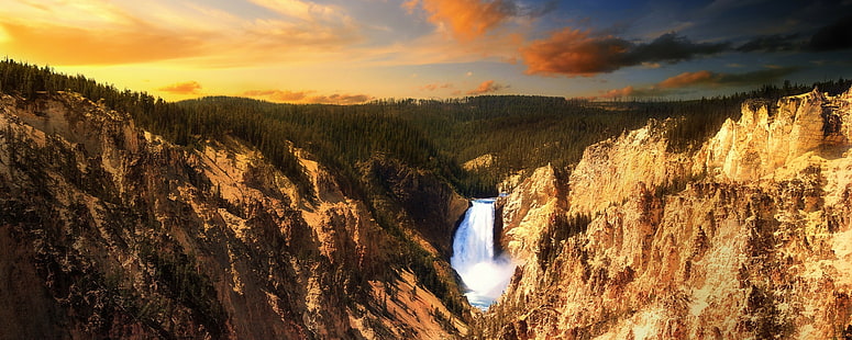 alam, landscape, Yellowstone National Park, Wallpaper HD HD wallpaper