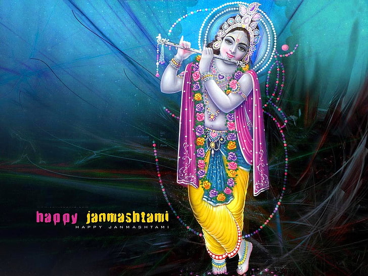 Shri Krishna illustration HD wallpapers free download | Wallpaperbetter