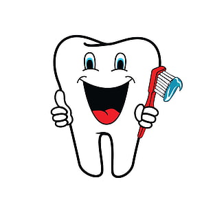 clipart tooth, dental health, dentist, dentistry, healthy lifestyle, illustration, tooth, tooth icon, toothbrush, vector image, HD wallpaper HD wallpaper