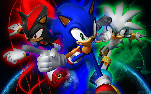 Sonic, Sonic the Hedgehog, Shadow the Hedgehog, HD тапет HD wallpaper