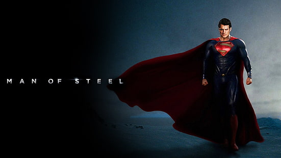 Superman, poster, movie, Henry Cavill, man of steel, man, HD wallpaper HD wallpaper
