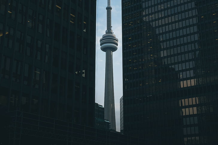 miasto, CN Tower, Toronto, Kanada, Tapety HD