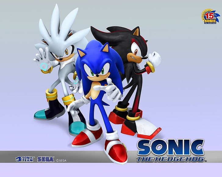 Sonic the Hedgehog, Sonic, Sonic the Hedgehog (2006), Shadow the Hedgehog, Silver the Hedgehog, Sonic the Hedgehog, HD tapet