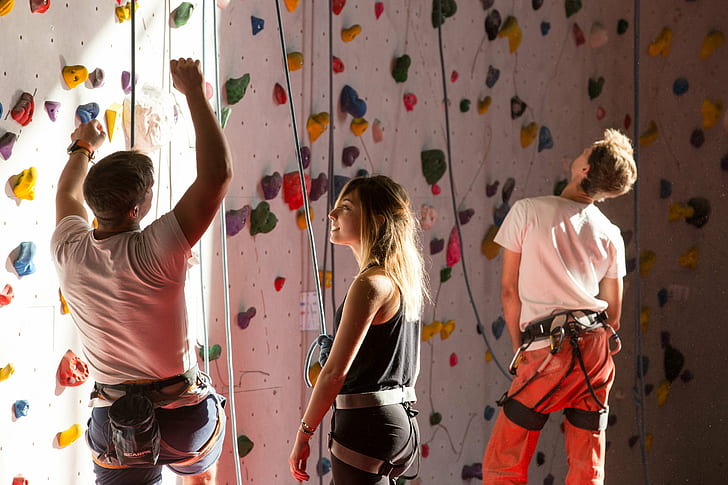 Mélanie Buffetaud, women, men, rock climbing, climbing, HD wallpaper