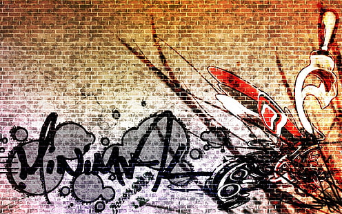 ściana, graffiti, Tapety HD HD wallpaper