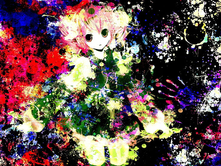 抽象 アニメ 裸 戸建 女の子 髪 カサネ ピンク 短い 肩 袖 テト ユタウ Hdデスクトップの壁紙 Wallpaperbetter