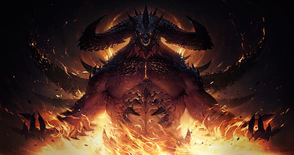 Diablo, Diablo Immortal, Diablo 2, Diablo 3: Reaper of Souls, diablo 4, diablo iv, HD тапет HD wallpaper
