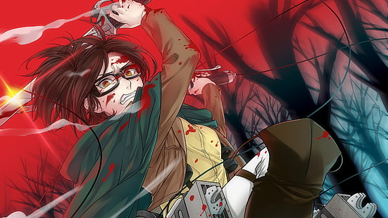  Anime, Attack On Titan, Hange Zoë, HD wallpaper HD wallpaper