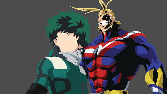 Anime, My Hero Academia, Alles Mögliche, Izuku Midoriya, Toshinori Yagi, HD-Hintergrundbild HD wallpaper