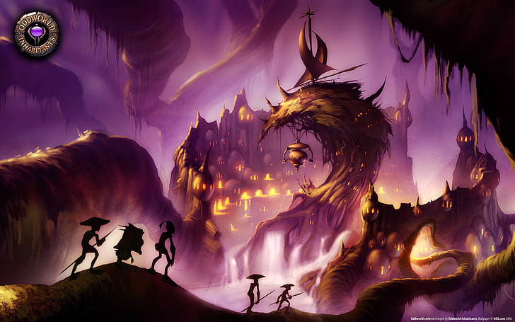 Oddworld: Abe's Oddysee, alien, video game, Oddworld, Wallpaper HD