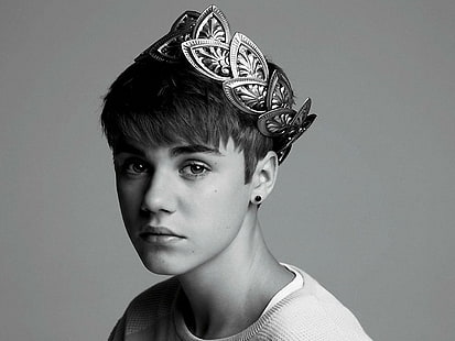 Justin Bieber Crown, justin bieber, celebrytka, gwiazdy, aktorka, singiel, chłopcy, Tapety HD HD wallpaper