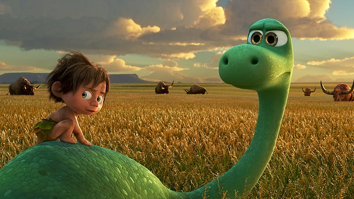pixar, disney, film, dinosaurus yang baik, film animasi, film 2016, Wallpaper HD