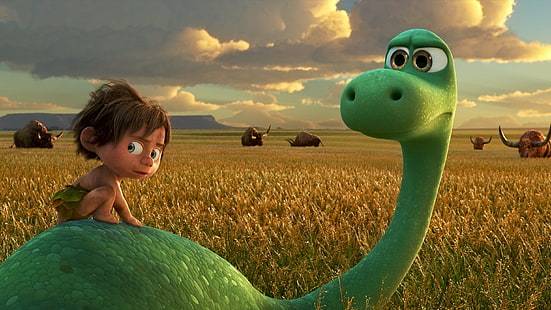 Pixar, Disney, Filme, der gute Dinosaurier, Zeichentrickfilme, 2016 Filme, HD-Hintergrundbild HD wallpaper