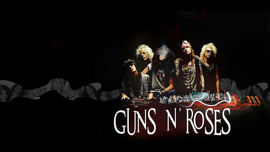 Guns N' Roses digital wallpaper, Guns N' Roses, music, HD wallpaper HD wallpaper