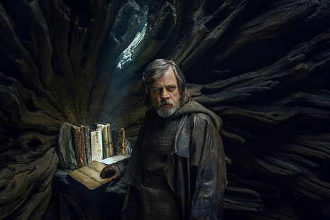 Star Wars, Star Wars: The Last Jedi, Luke Skywalker, Mark Hamill, HD wallpaper HD wallpaper