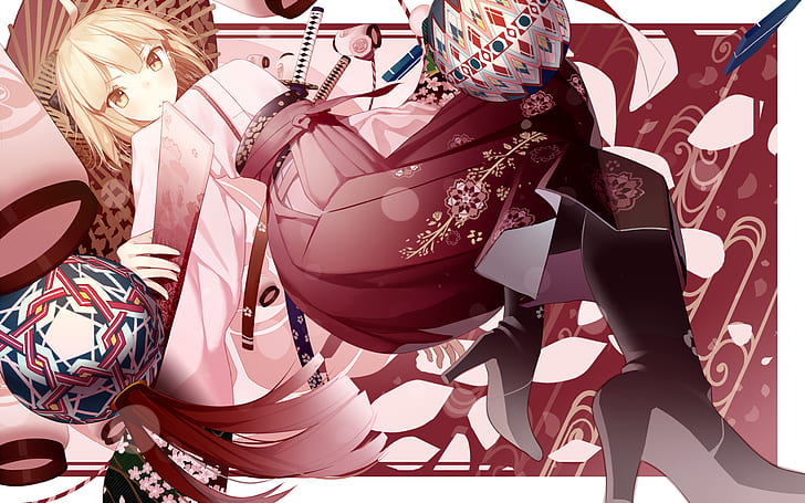 Fate / Grand Order, Sakura Saber, Tapety HD