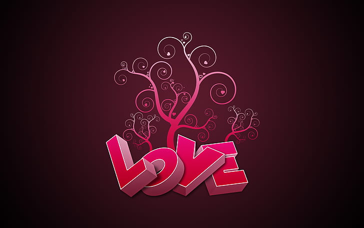 Love in Pink HD, วอลล์เปเปอร์รัก, ความรัก, สีชมพู, ค่ะ, วอลล์เปเปอร์ HD