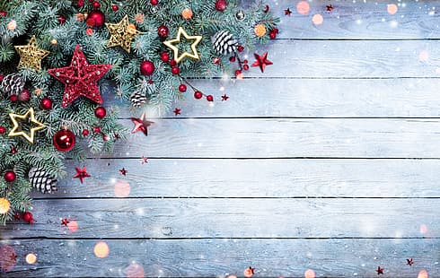 decoração, Ano Novo, Natal, feliz, Feliz Natal, Natal, presente, celebração do feriado, HD papel de parede HD wallpaper