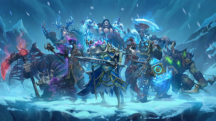 axe, sword, ice, Warcraft, warhammer, armor, ken, blade, warrior, ork, Hearthstone: Heroes of Warcraft, wepon, Knights Of The Frozen Throne, HD wallpaper