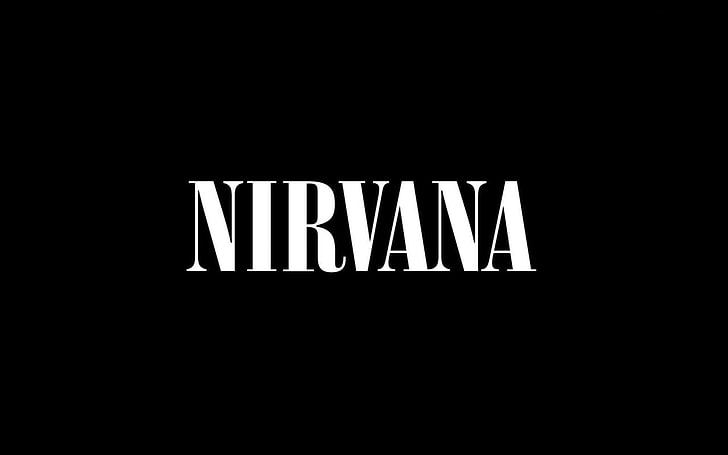 Nirvana text, nirvana, sign, font, background, letters, HD wallpaper