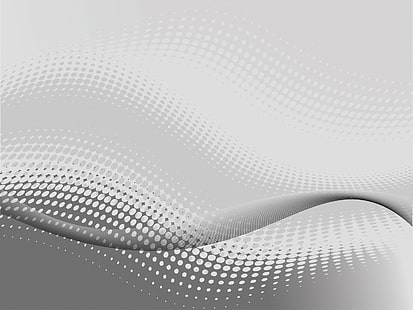 Abstrakt, Punkte, Grau, Wirbel, Weiß, HD-Hintergrundbild HD wallpaper