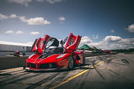 Ferrari, Rot, FXX-K, HD-Hintergrundbild HD wallpaper