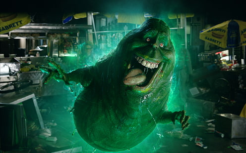 Slimer In Ghostbusters 5k, Ghostbusters digitale Tapete, Filme, Hollywood-Filme, Hollywood, HD-Hintergrundbild HD wallpaper