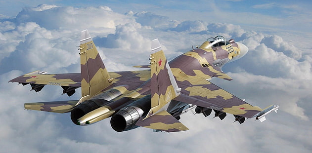 المقاتلات النفاثة ، Sukhoi Su-37، خلفية HD HD wallpaper