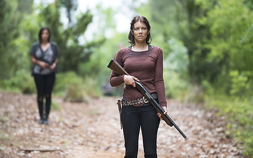 Lauren Cohan, The Walking Dead, Lauren, Cohan, Walking, Dead, Fondo de pantalla HD HD wallpaper