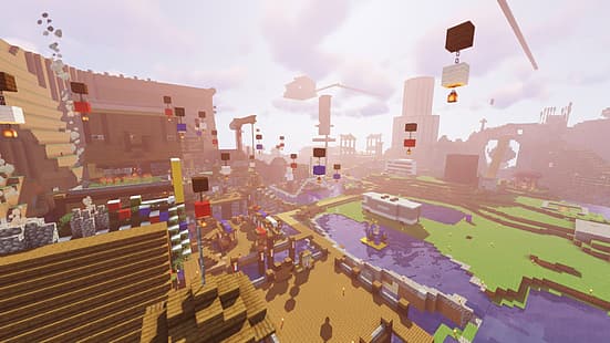 Minecraft, rêve smp, shaders, camping-car, maison, Fond d'écran HD HD wallpaper
