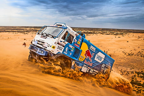 Sand, Sport, Maschine, LKW, Rennen, Meister, Tag, Rallye, Dakar, KAMAZ, Düne, GAA, HD-Hintergrundbild HD wallpaper