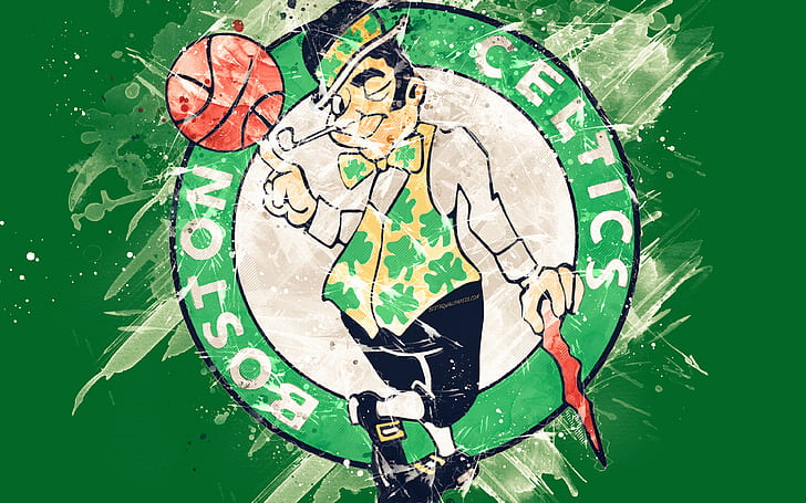 Koszykówka, Boston Celtics, Logo, NBA, Tapety HD