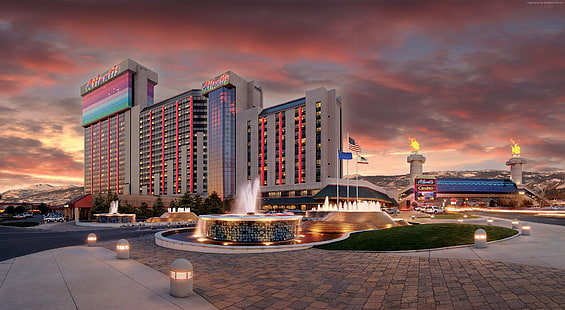 vacation, travel, fountain, tourism, resort, booking, casino, Atlantis Casino Resort Spa, Best Hotels of 2015, HD wallpaper HD wallpaper