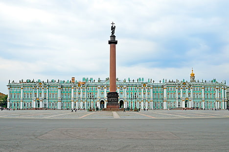 Pałac Zimowy, Sankt Petersburg, Rosja, teren, pomnik, Sankt Petersburg, Pałac Zimowy, Tapety HD HD wallpaper