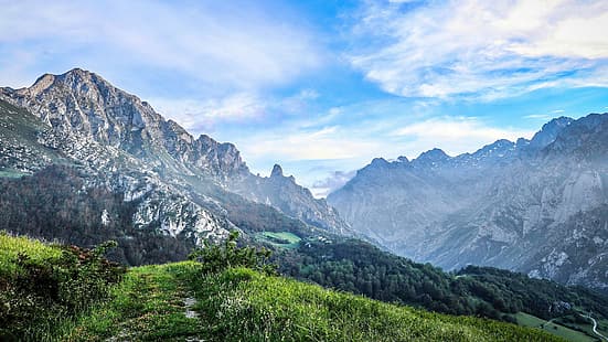  mountains, Spain, Asturias, HD wallpaper HD wallpaper