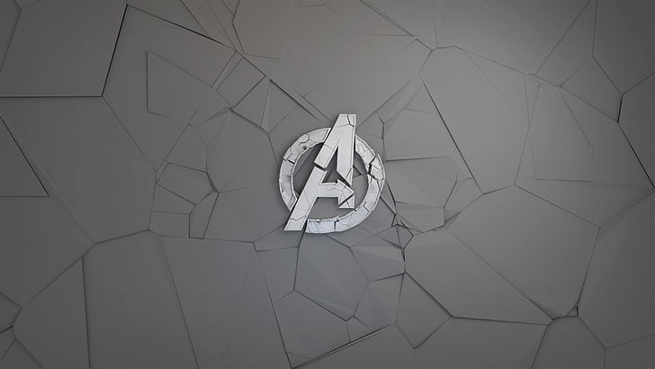 Marvel Avengers emblem, Avengers, logotyp, HD tapet