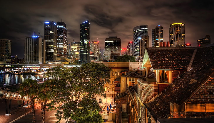градски пейзаж, HDR, Сидни, Австралия, HD тапет